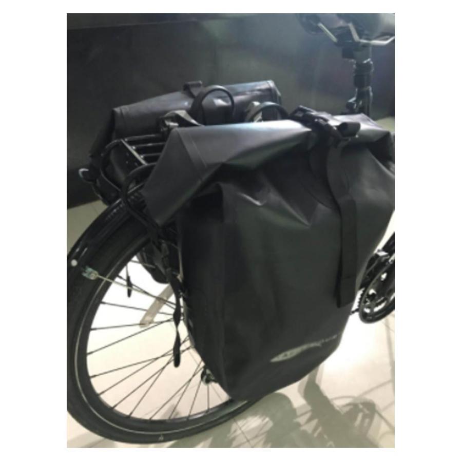 自転車 サイドバッグ 25L PVC素材 リアバッグ 防水 バッグ 大型 パニア