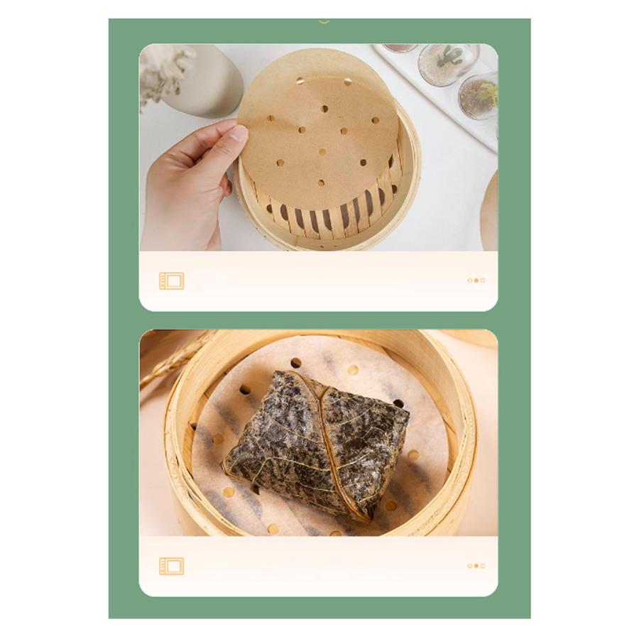 セイロ用 調理用紙 100枚入 直径9〜26cm せいろ専用 クッキングシート
