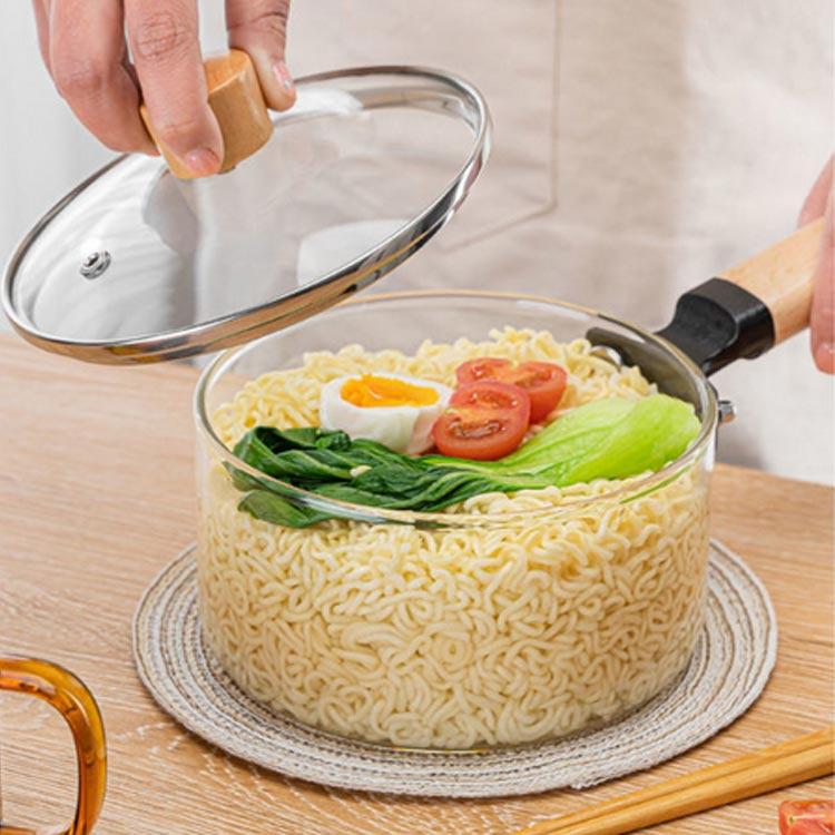 ガラス 片手鍋 ガラスパン 1500ml ソースパン ミルクパン 北欧風 ガラス 片手鍋 ガラスパン 1500ml ソースパン ミルクパン 北欧風