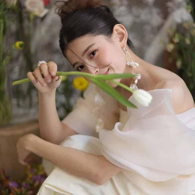 ウェディングドレス マーメイド オフショルダー 白 花嫁ドレス 結婚式