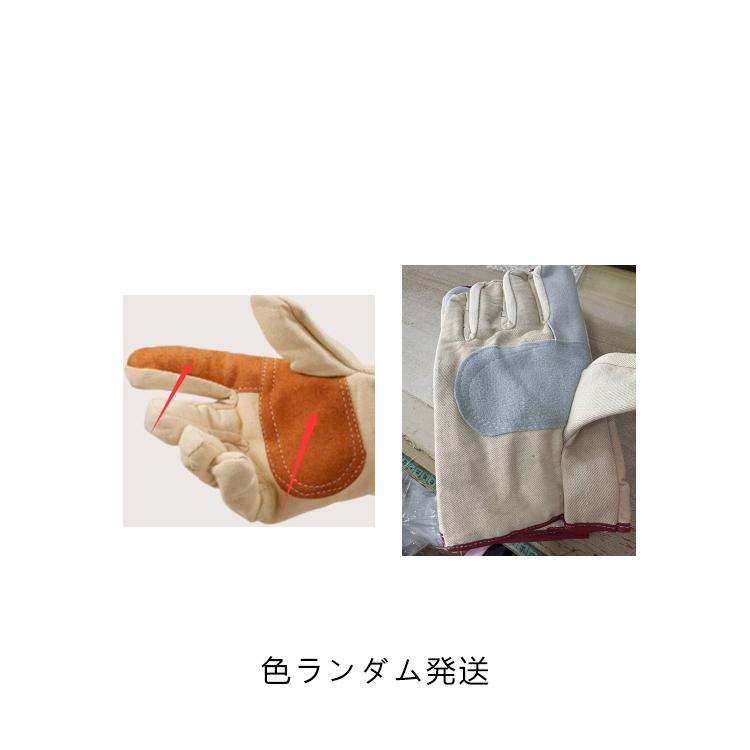 帆布 作業用手袋 5双組 軍手 2重帆布 耐久性 丈夫 滑り止め 耐熱 通気