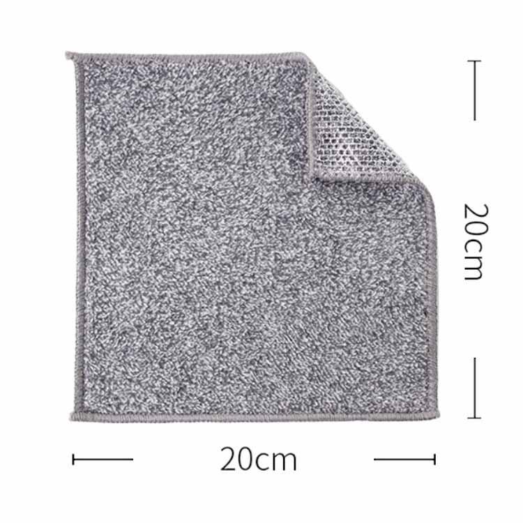 リバーシブル 竹炭 キッチンクロス 10枚セット 20x20cm キッチン