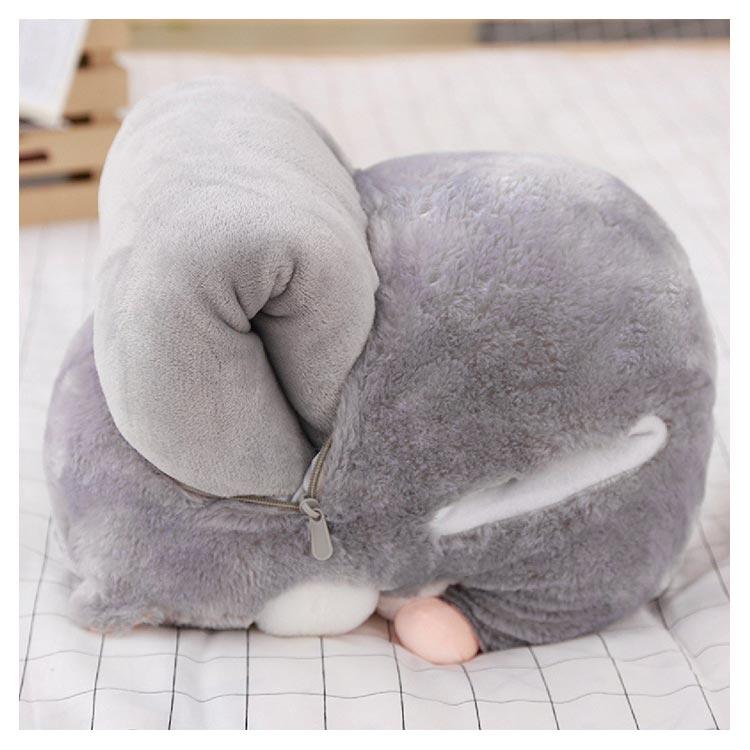 ハムスター ぬいぐるみ ブランケット付き 抱き枕 抱きクッション