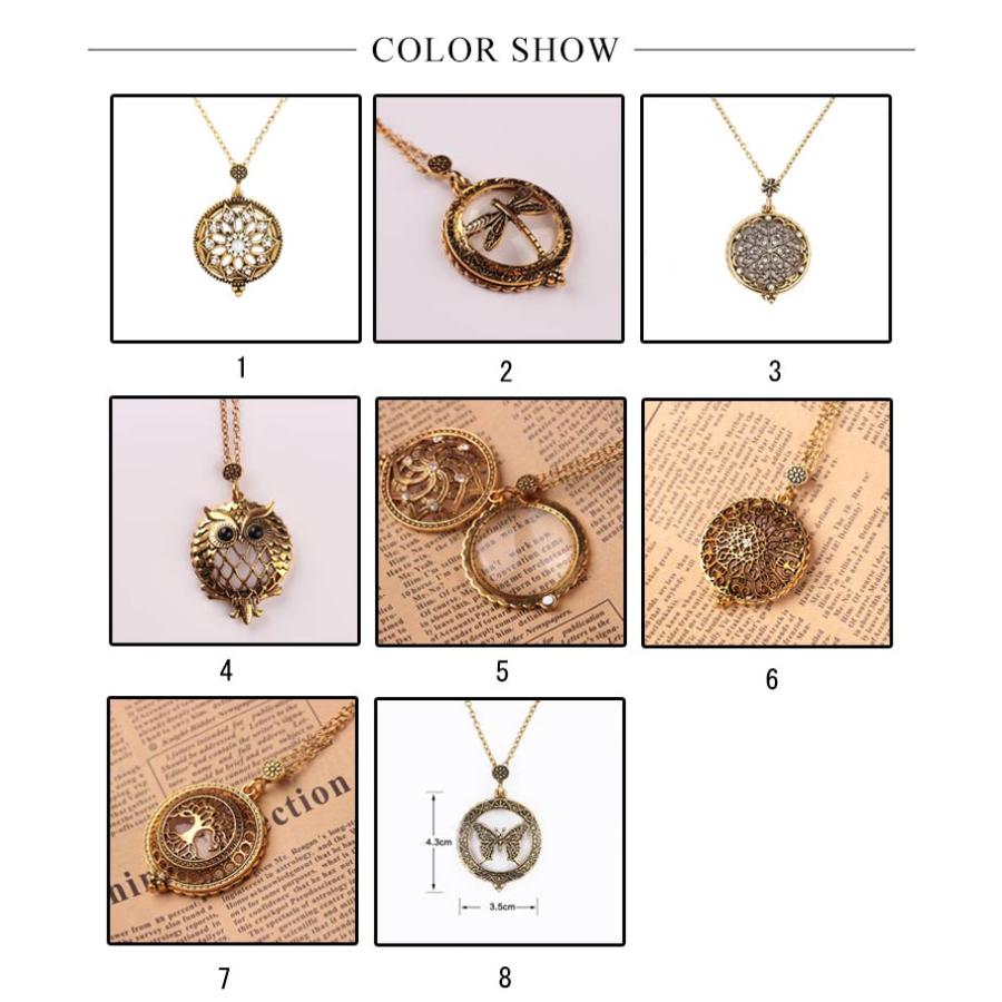 ペンダントルーペ ルーペネックレス ルーペ スライド 見やすい 送料