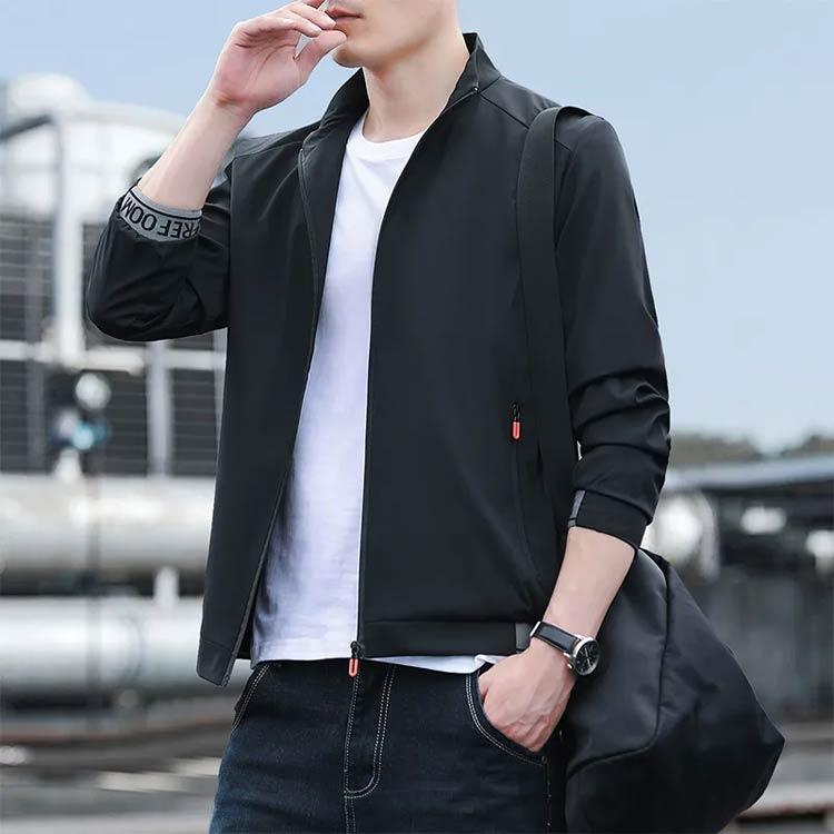 ジップジャケット 送料無料 カジュアル メンズ ライトアウター