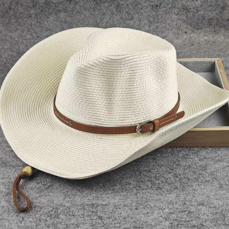 ストロー ウエスタンハット 大きい メンズ レディース 帽子 カウボーイ