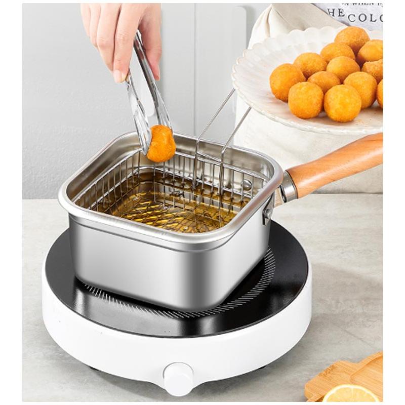 多機能 揚げ鍋 あげざる付き ステンレス製 5点セット 天ぷら 天ぷら鍋