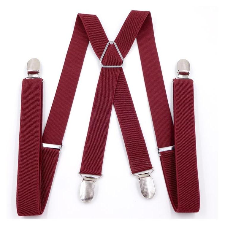 カラフル サスペンダー ズボン吊り カジュアルコーデ 長さ調節可能