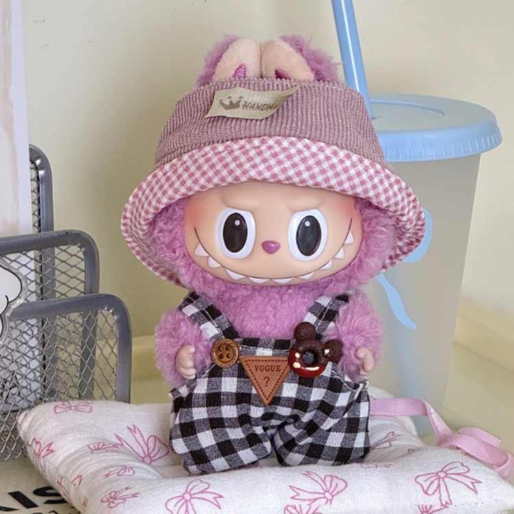 小さい ぬいぐるみ 17cm対応 ぬい服 帽子 着せ替え 洋服 サロペット 服