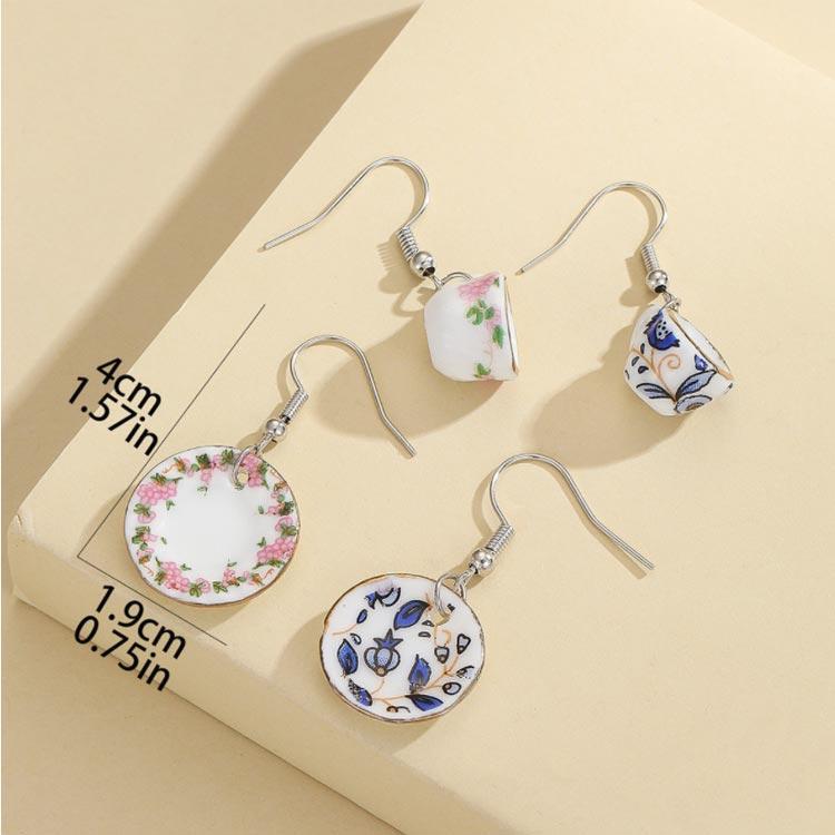 セラミックス 陶磁器 陶器 3色セット ピアス アクセサリー 陶芸
