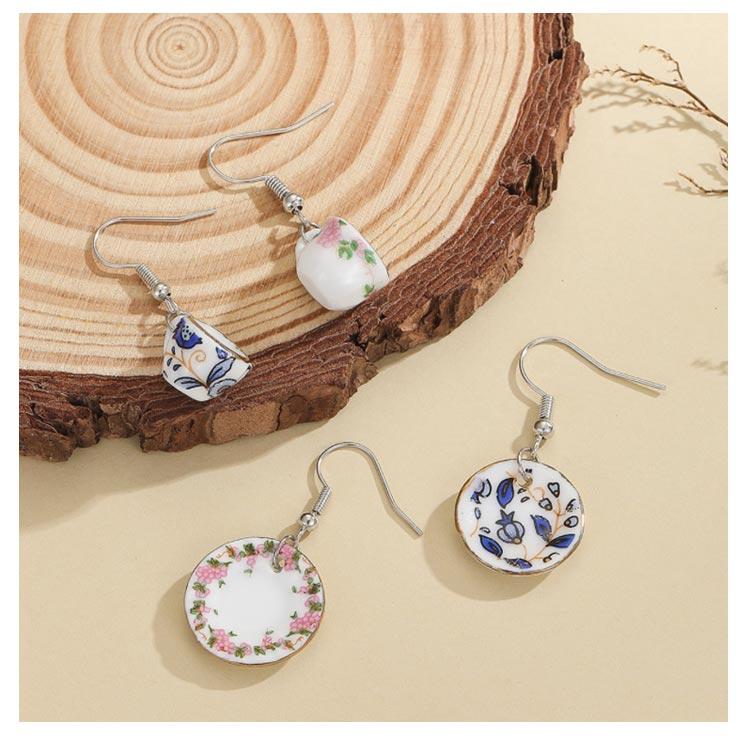 セラミックス 陶磁器 陶器 3色セット ピアス アクセサリー 陶芸