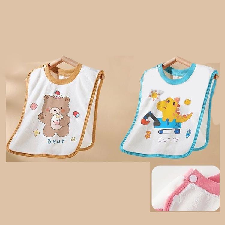 タオルエプロン スタイ かわいい 2枚セット 幼稚園 保育園 前掛け