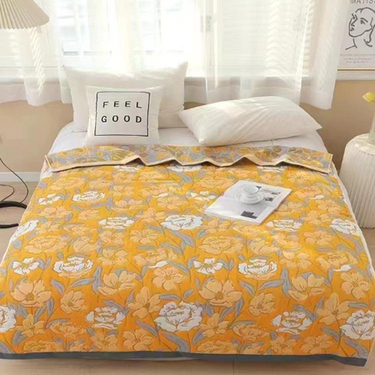 フラワーブーケ タオルケット 掛け布団 花柄 タオルケット ガーゼケット 夏用掛け布団 ガーゼ 綿毛布 総柄 花柄 150