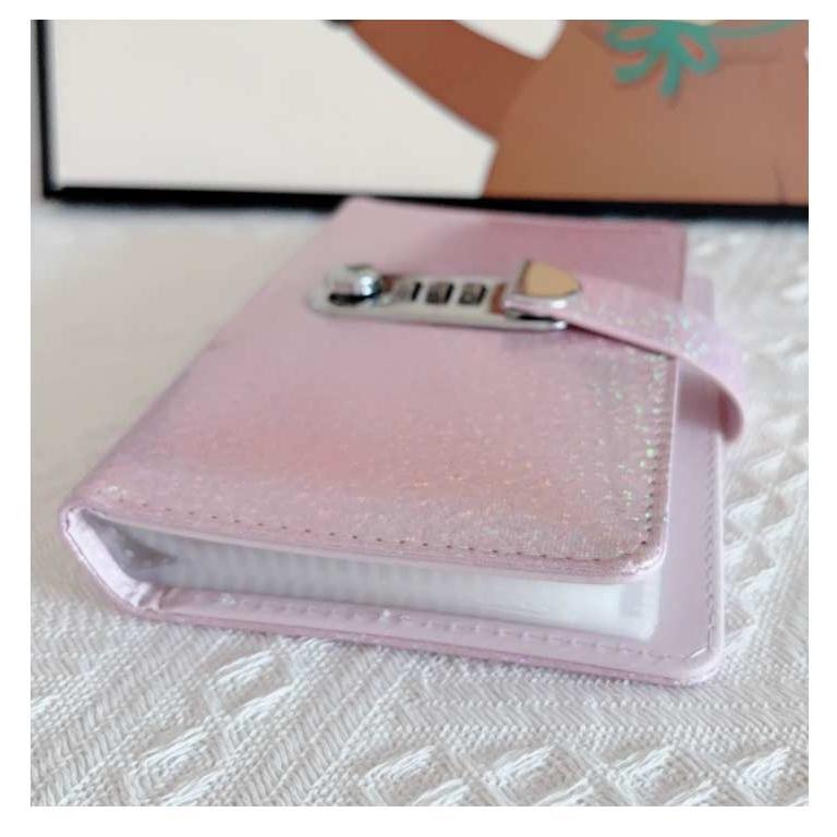 封筒貯金 お札 ダイヤルロック付き 札 キラキラ 貯金箱 100枚収納可能