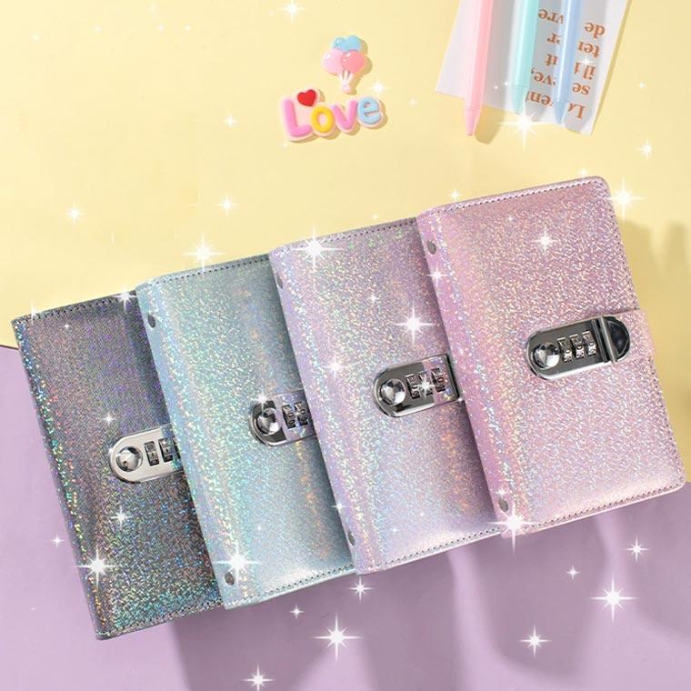 封筒貯金 お札 ダイヤルロック付き 札 キラキラ 貯金箱 100枚収納可能