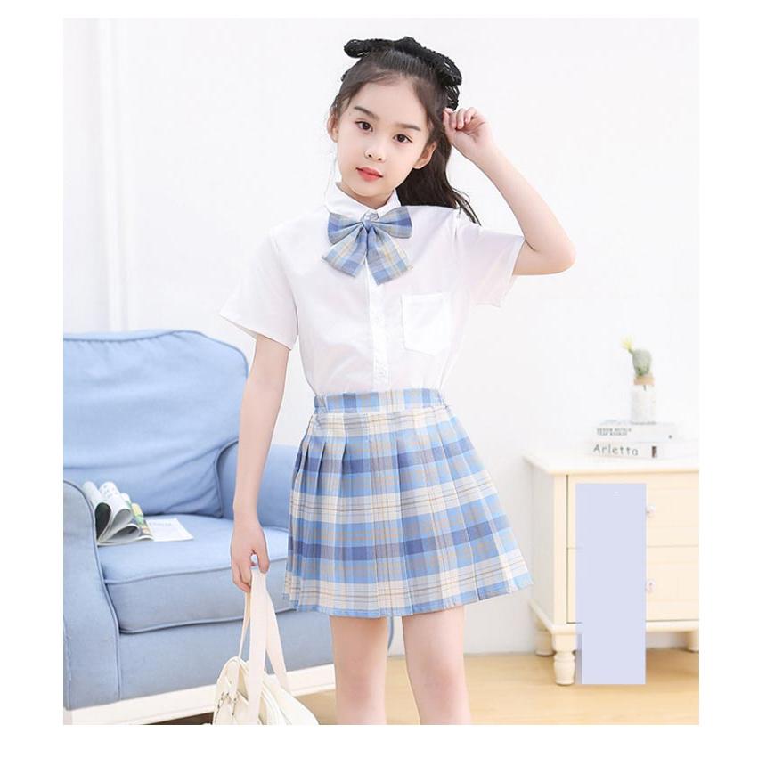 子供 スクール 制服 3点セット キッズ 女の子 半袖シャツ チェック柄