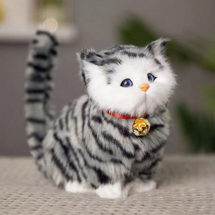 ぬいぐるみ 猫 ネコ ねこ 鳴く リアル おもちゃ 鳴き声 鳴く猫