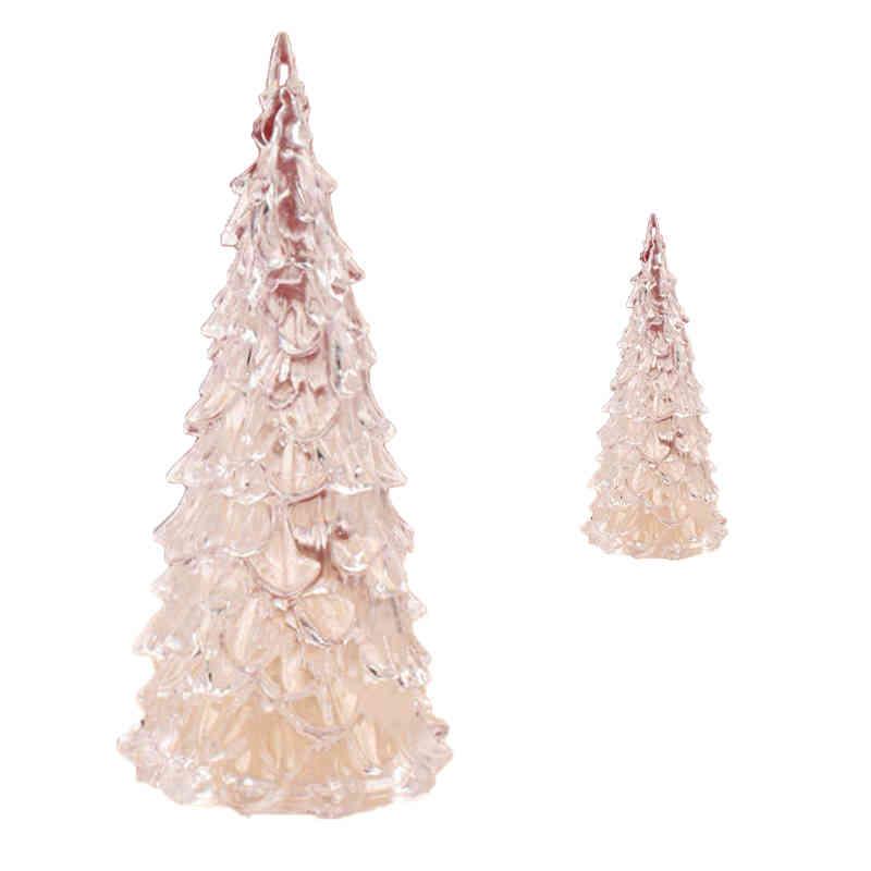 送料無料 LED キラキラスノーツリー 卓上 LEDウォーターツリー