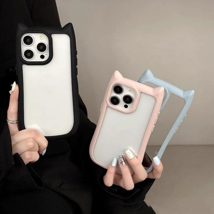 猫 ねこみみ iPhone16 ケース iPhone15 Pro iPhone14 iPhone11 iPhone1