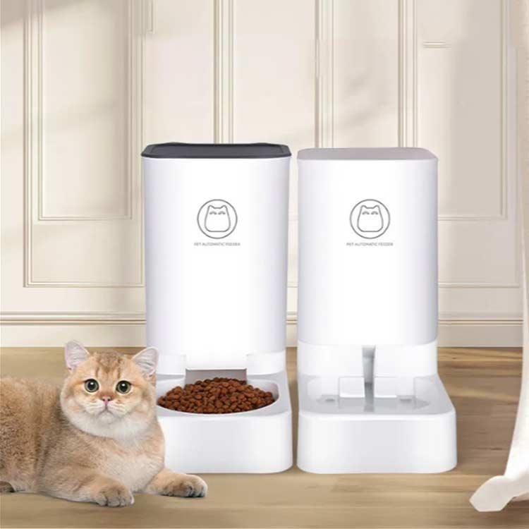 自動給餌器 自動給水器 2点セット 猫 犬 ペット用 電気不要 水飲み器
