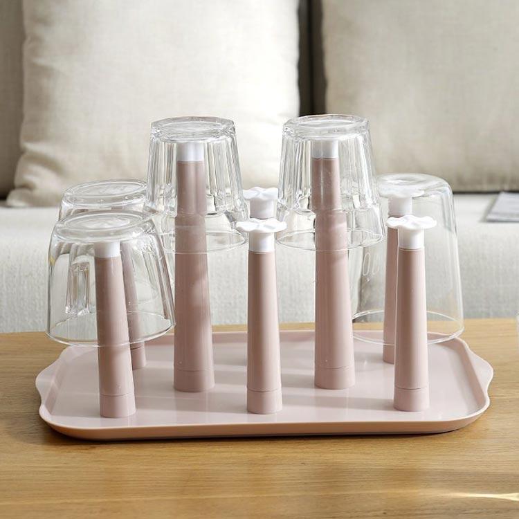 グラススタンド 8点掛け 水切り コップスタンド コップホルダー