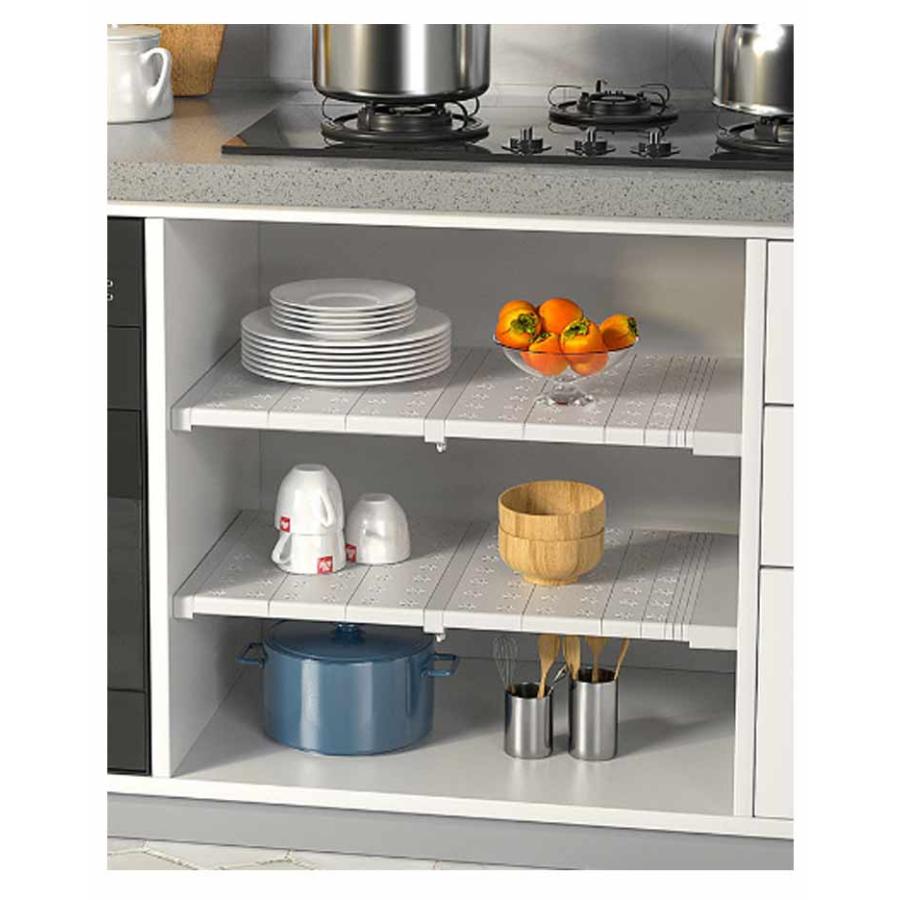 突っ張り棚 伸縮式 40-50cm 30-40cm 奥行20cm スチール製 つっぱり棚