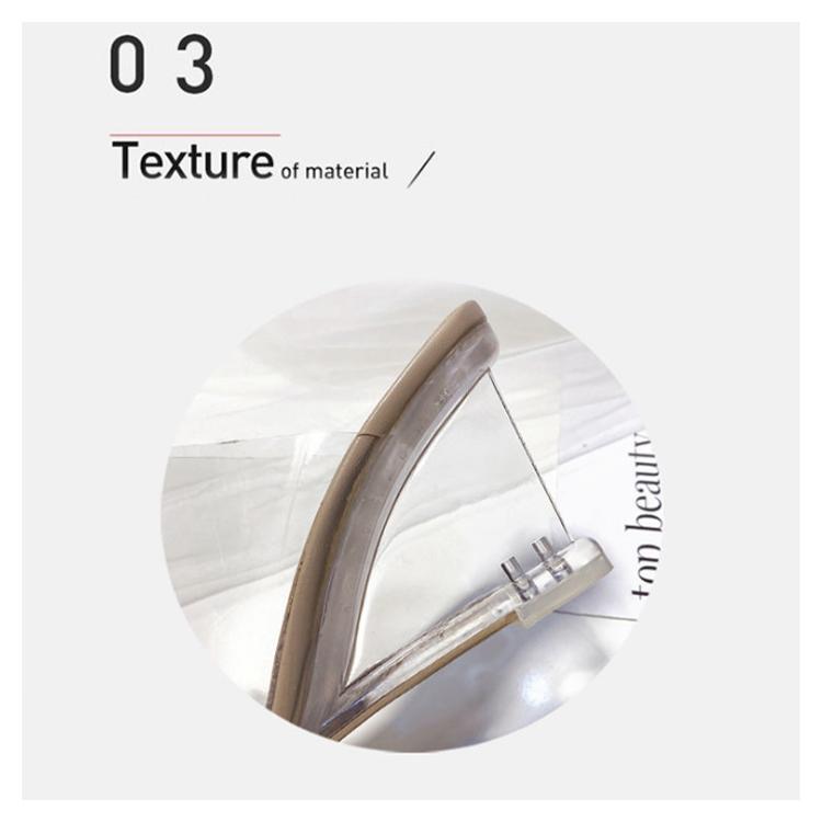 クリアヒール サンダル 8cmヒール ミュール クリアサンダル レディース