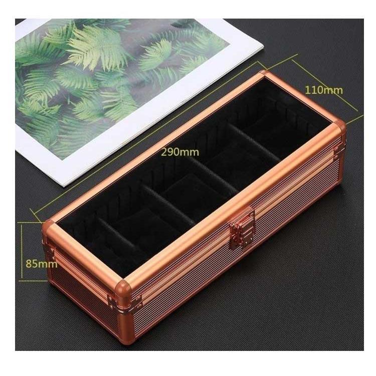 ジュエリーボックス 時計ボックス 時計収納ケース ジュエリー収納 高級強化ガラス 高級木製時計ケース ジュエリー収納ボックス 腕時計5本