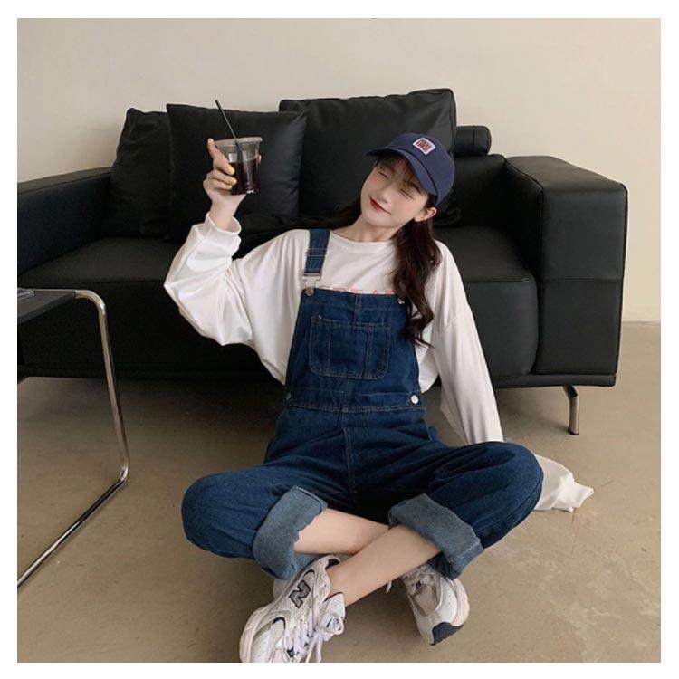 オーバーオール デニム サロペット レディース ポケット
