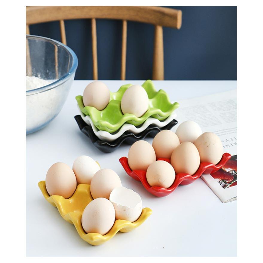 卵ホルダー エッグスタンド 2個セット 陶器 セラミック製 エッグラック
