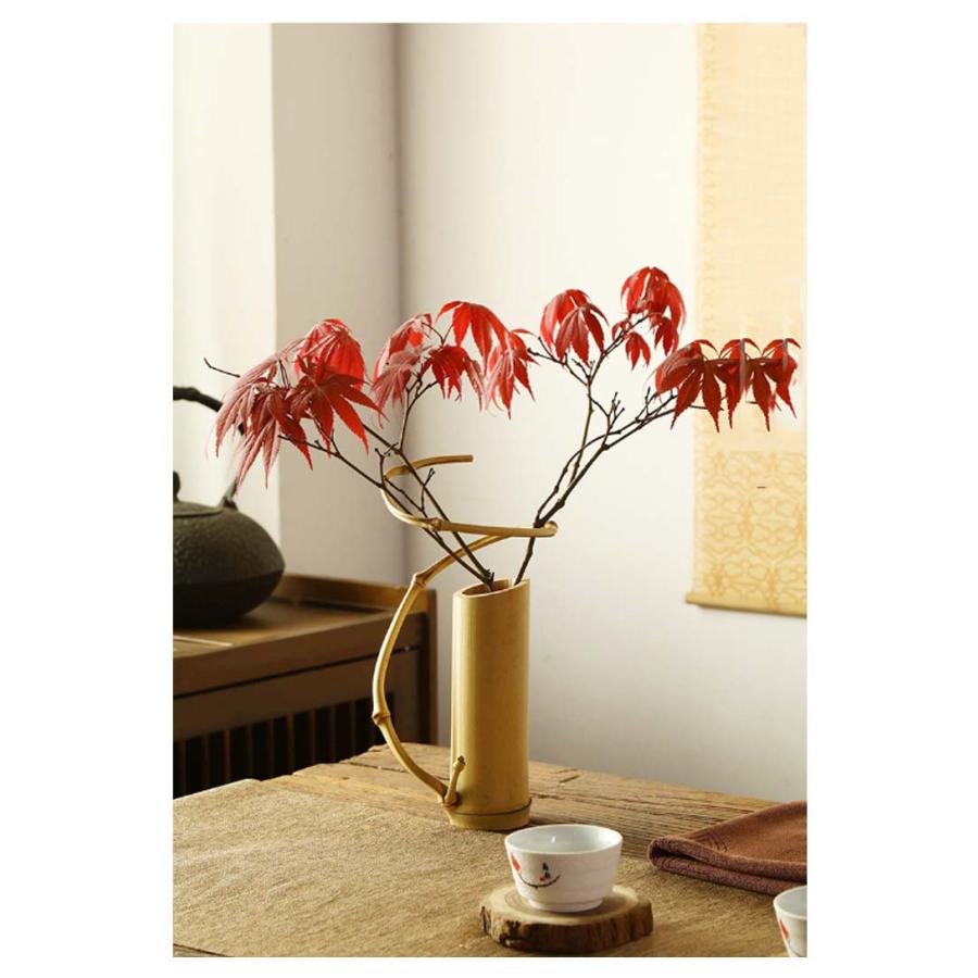 一輪挿し 手作り花瓶 竹製 2個セット 花瓶 花びん 竹の一輪挿し