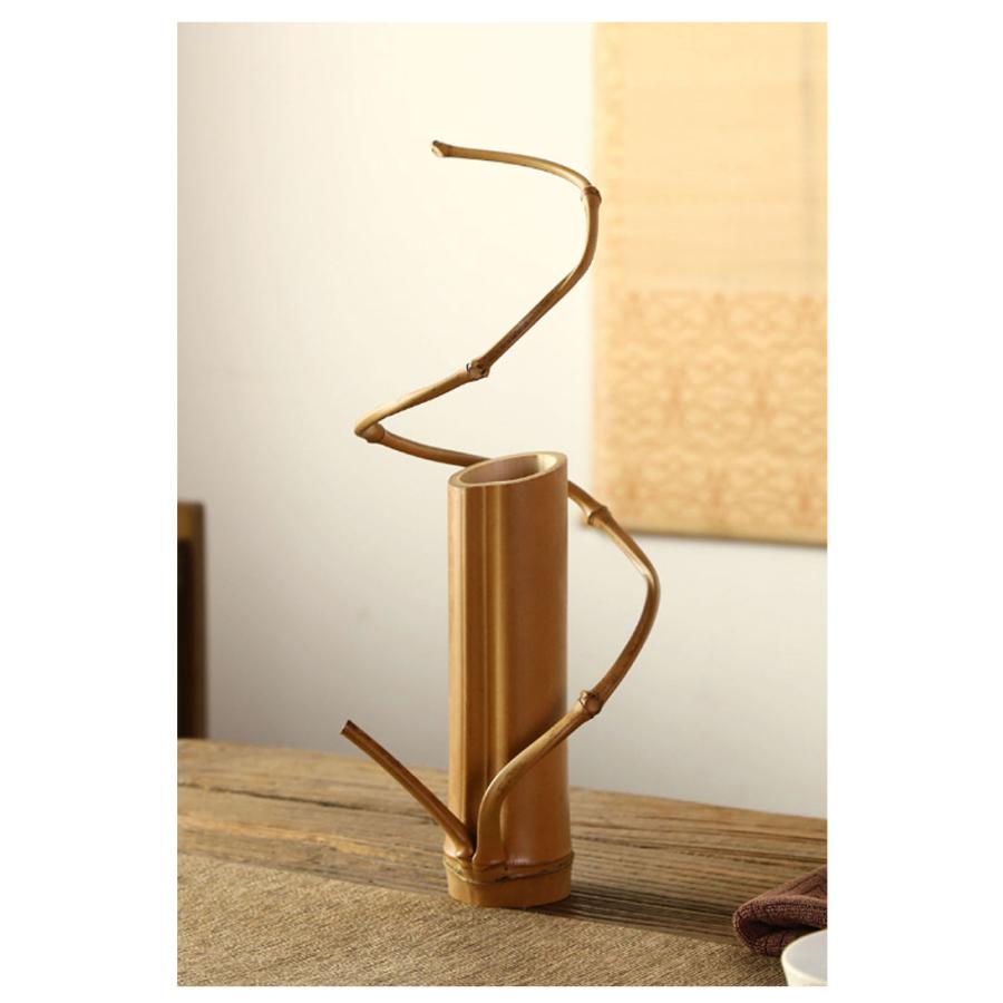 一輪挿し 手作り花瓶 竹製 2個セット 花瓶 花びん 竹の一輪挿し