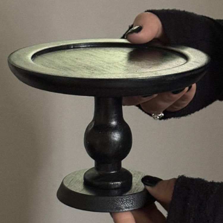 ケーキスタンド 木製 1段 17.5cm ケーキ トレー スタンド 台 スタンド