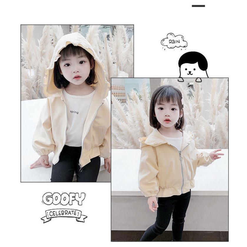 子供服 キッズ アウター フリルブルゾン マウンテンパーカー パーカー