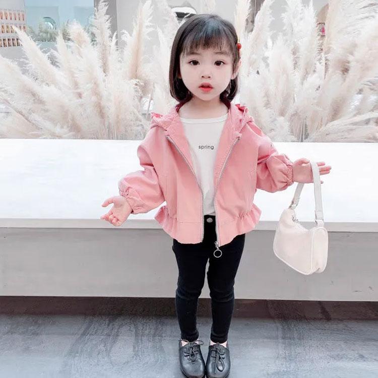 子供服 キッズ アウター フリルブルゾン マウンテンパーカー パーカー