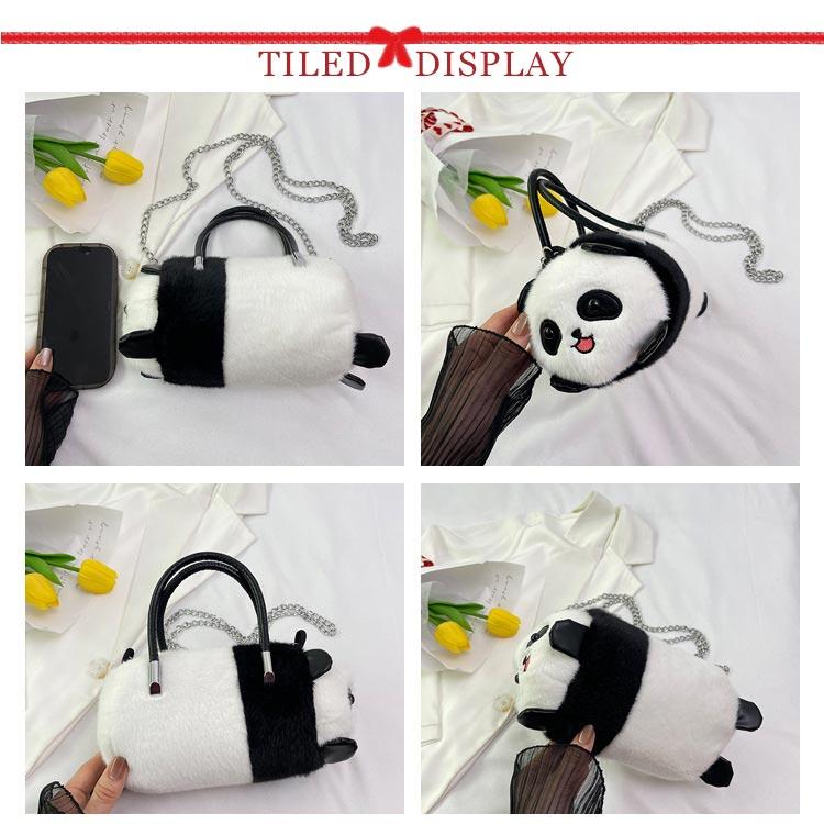パンダ型 バッグ 動物型 ショルダーバッグ ミニバッグ ハンドバッグ
