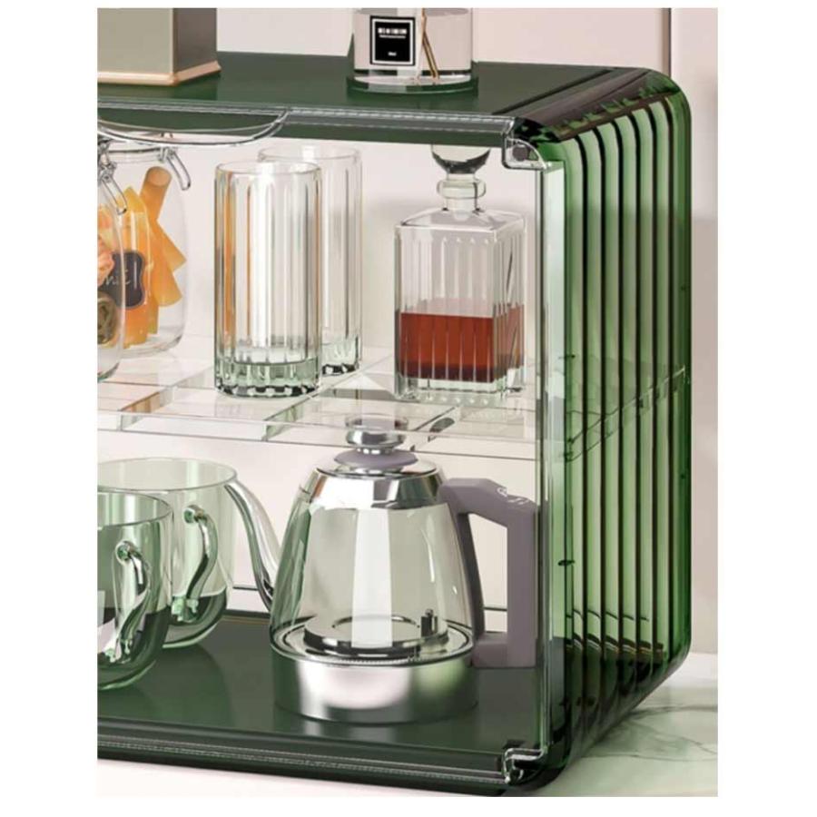 ミニ食器棚 食器棚 上置き アンティーク調 収納ボックス ラック 収納