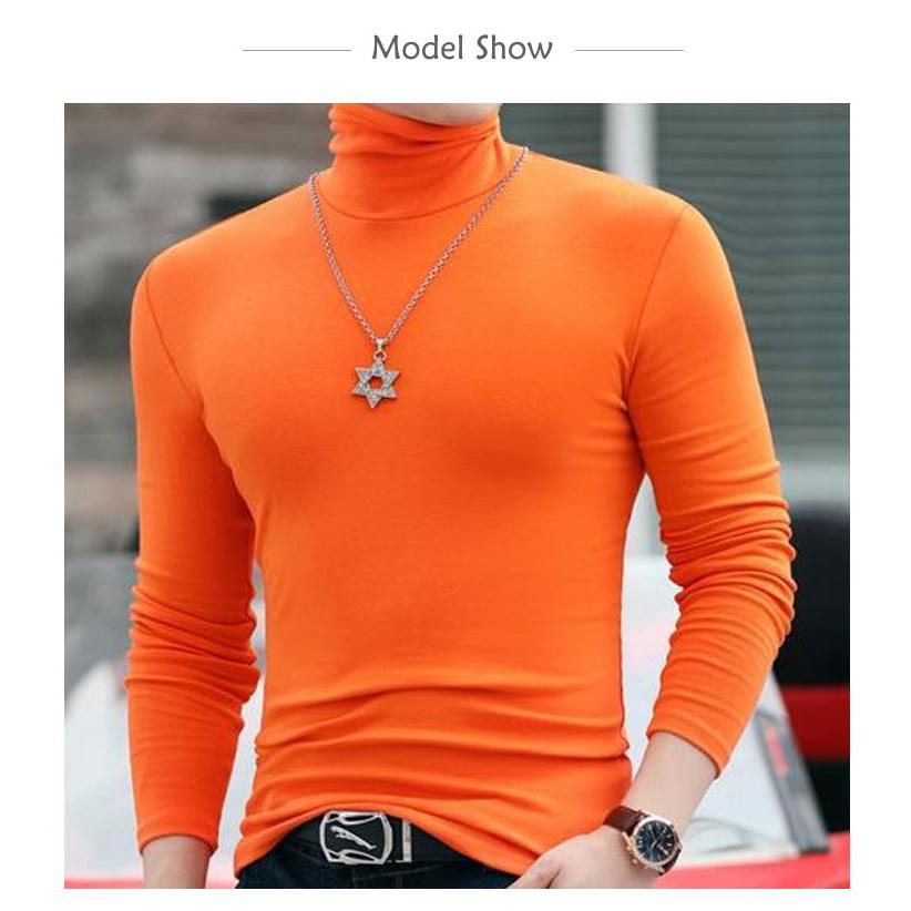 2枚セット 長袖tシャツ ハイネック タートルネック メンズ