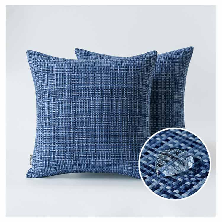 編み風 クッションカバー 2枚セット クッション カバー 屋外