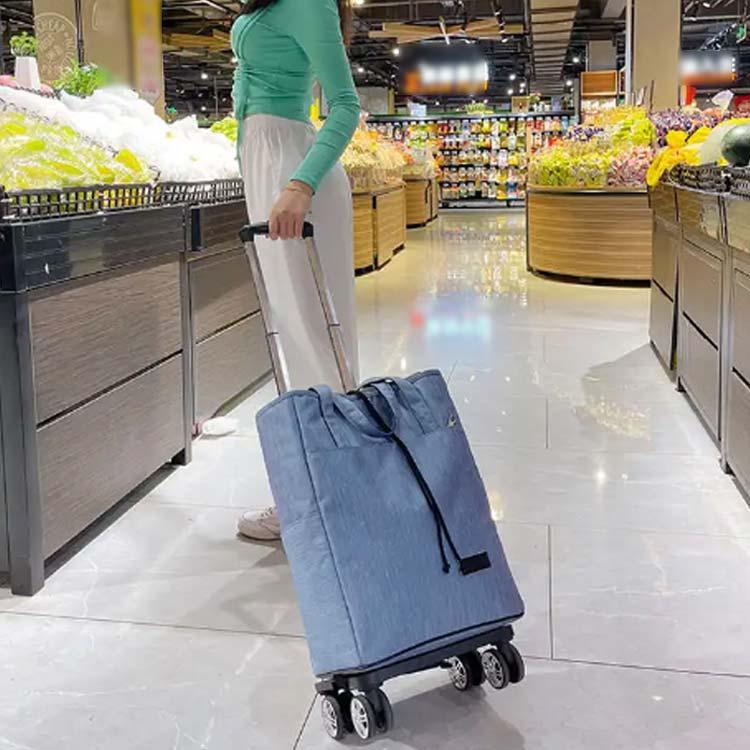 ショッピングカート 4輪 折りたたみ 軽量 横押し 買い物カート 保温