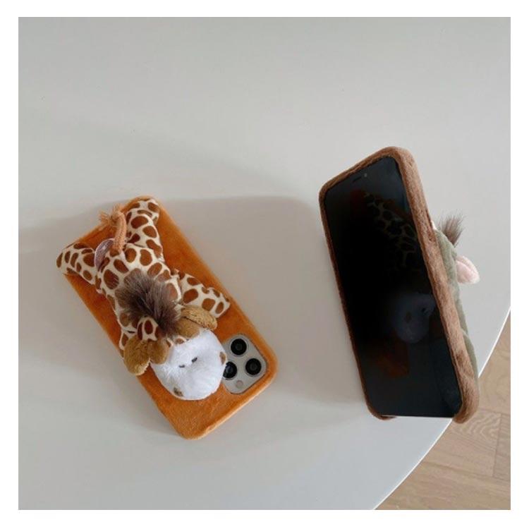2個セット もこもこ スマホケース ぬいぐるみ iphone16 pro max ケース