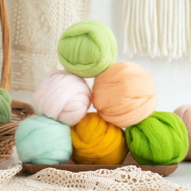 ウール100％ チャンキーニット 毛糸 極太 幅8CM ふわふわ チャンキー