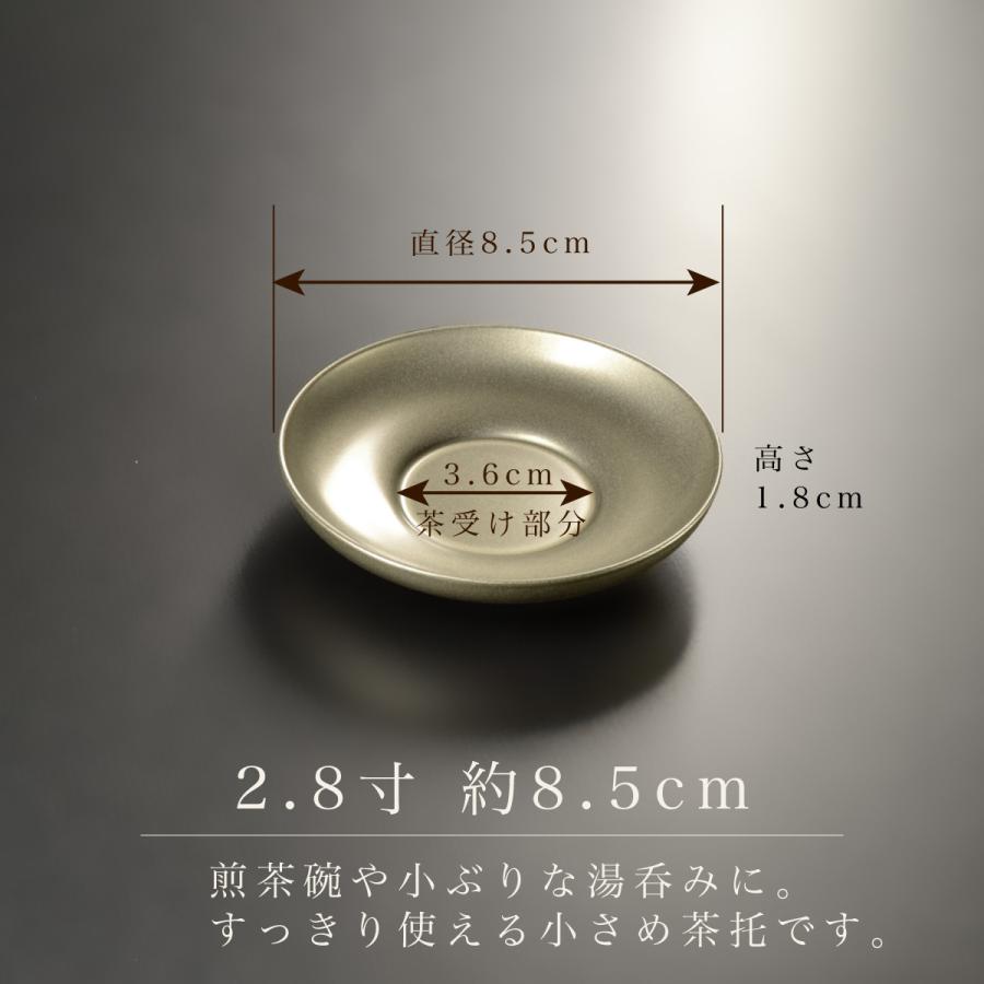 茶托 セット 5枚組 2.8寸 だるま茶托 銀地 シルバー 越前漆器 日本製