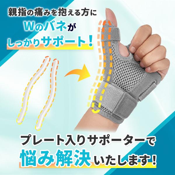 親指 サポーター 腱鞘炎 付け根 痛い バネ指 突き指 CM関節症 関節痛 固定 手首 指 スポーツ 捻挫 | ブランド登録なし | 04