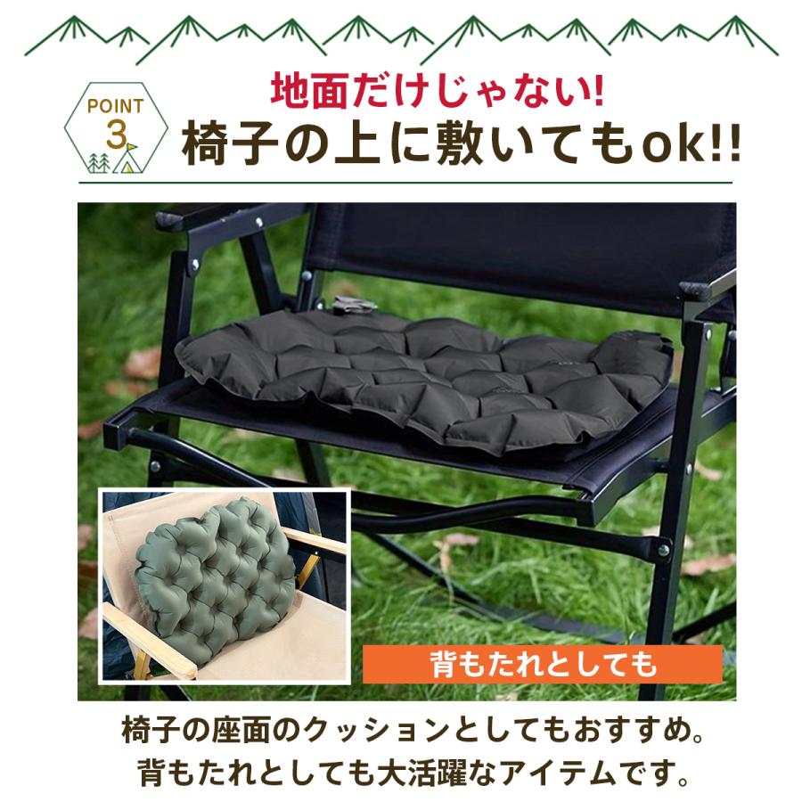 アウトドア クッション エアー ポータブル 折りたたみ エアー