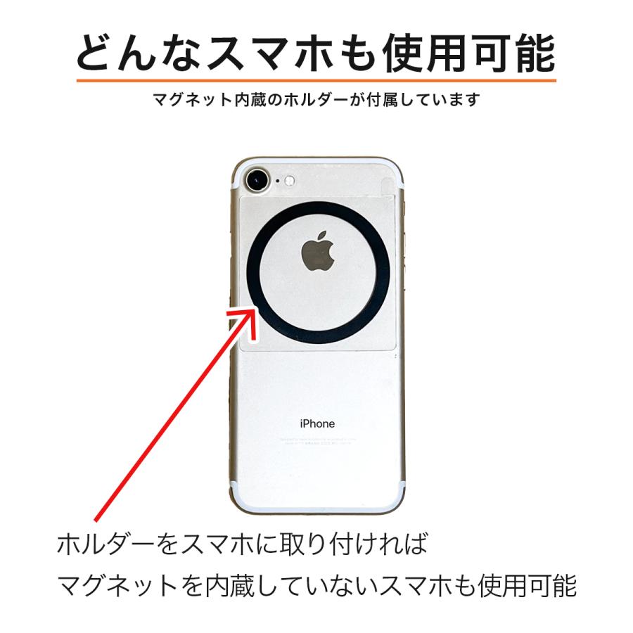スマホホルダー 車 マグネット magsafe 真空 車載ホルダー 車載 スマホスタンド 携帯ホルダー マグネット iphone  スマホ 全機種対応 吸盤 | ブランド登録なし | 13