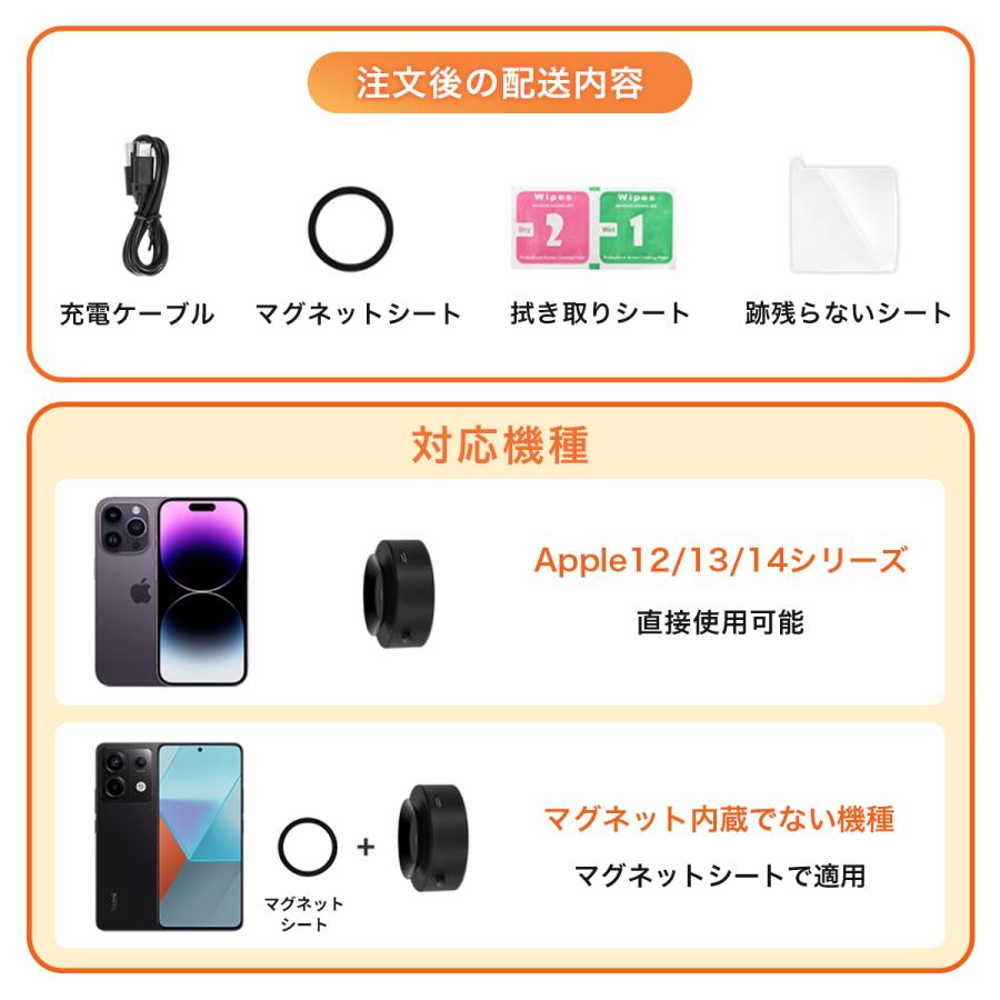 スマホホルダー 車 マグネット magsafe 真空 車載ホルダー 車載 スマホスタンド 携帯ホルダー マグネット iphone  スマホ 全機種対応 吸盤 | ブランド登録なし | 14