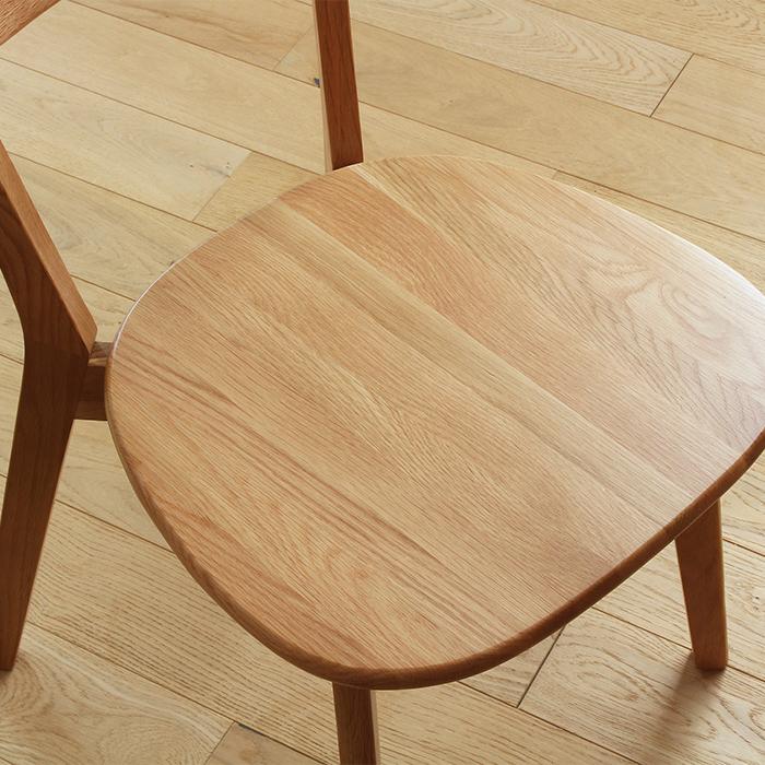 ダイニングチェア 2脚入 完成品 River Chair 幅47x奥行54x高さ77cm