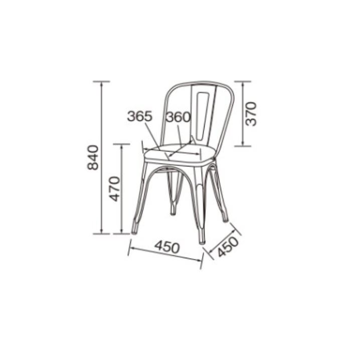 チェアその2 ダイニングチェア 2脚入 完成品 DC-162-Lex 幅450x奥行535x高さ