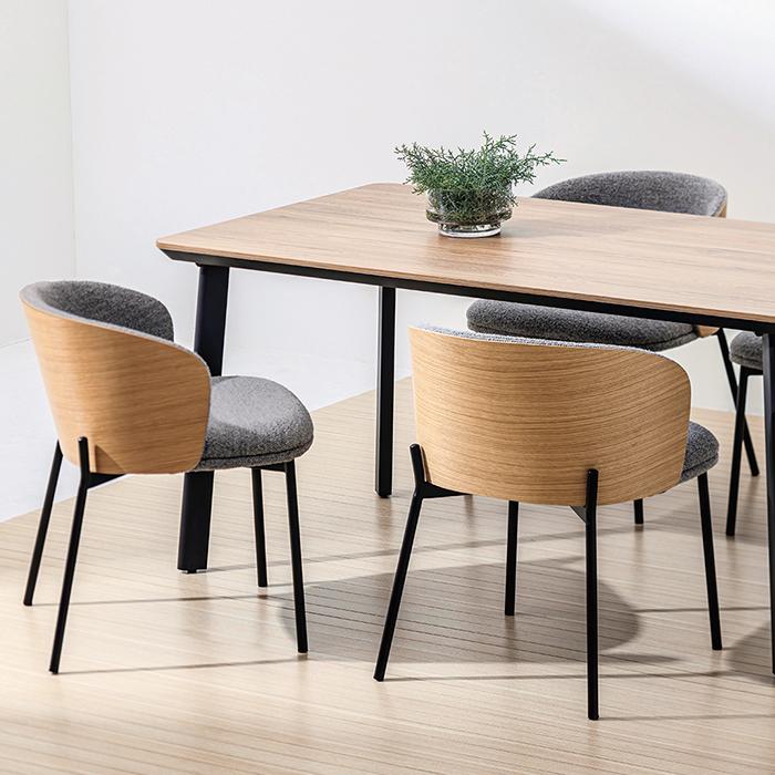 ダイニングテーブル 組立式 DT-T31-150 幅1500x奥行800x高さ700mm 桜屋